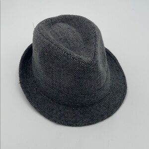 Cat & Jack Gray Herringbone Fedora Hat